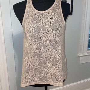 Forever 21 sheer bohemian tank top size medium